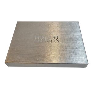 Bergdorf Goodman Silver Gift Box Decorative Storage Reflective 7.25 x 5 x 1 in